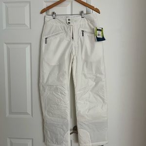 Small white sierra snow pants